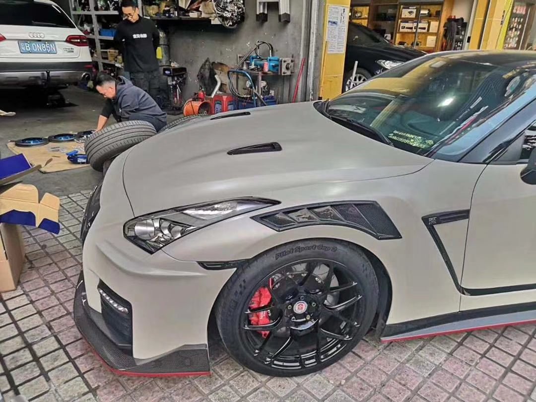 JDMuscle [09 - 24 GT - R] Carbon Fiber Fender Ducts - NSM Style - JDMuscleFendersJDM-R35-719CF