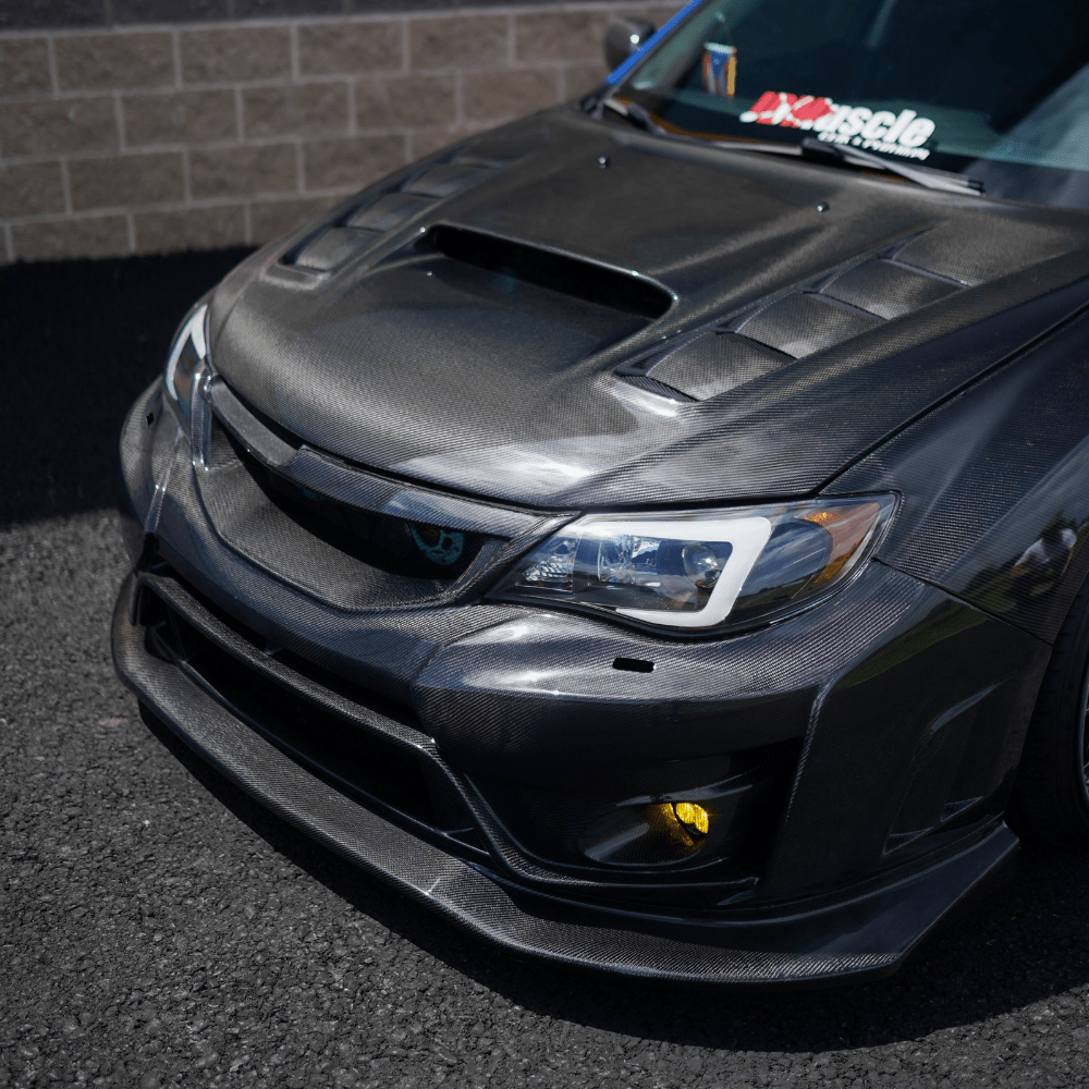 JDMuscle [10 - 14 WRX, 08 - 14 STI] VS Style Front Bumper - FRP / Carbon Fiber - JDMuscleBody KitsJDM-WRX08-288-F/BFRP+FRPFiber GlassFiber Glass