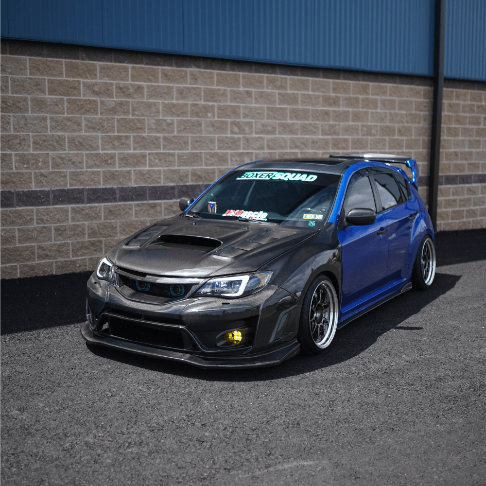 JDMuscle [10 - 14 WRX, 08 - 14 STI] VS Style Front Bumper - FRP / Carbon Fiber - JDMuscleBody KitsJDM-WRX08-288-F/BFRP+FRPFiber GlassFiber Glass