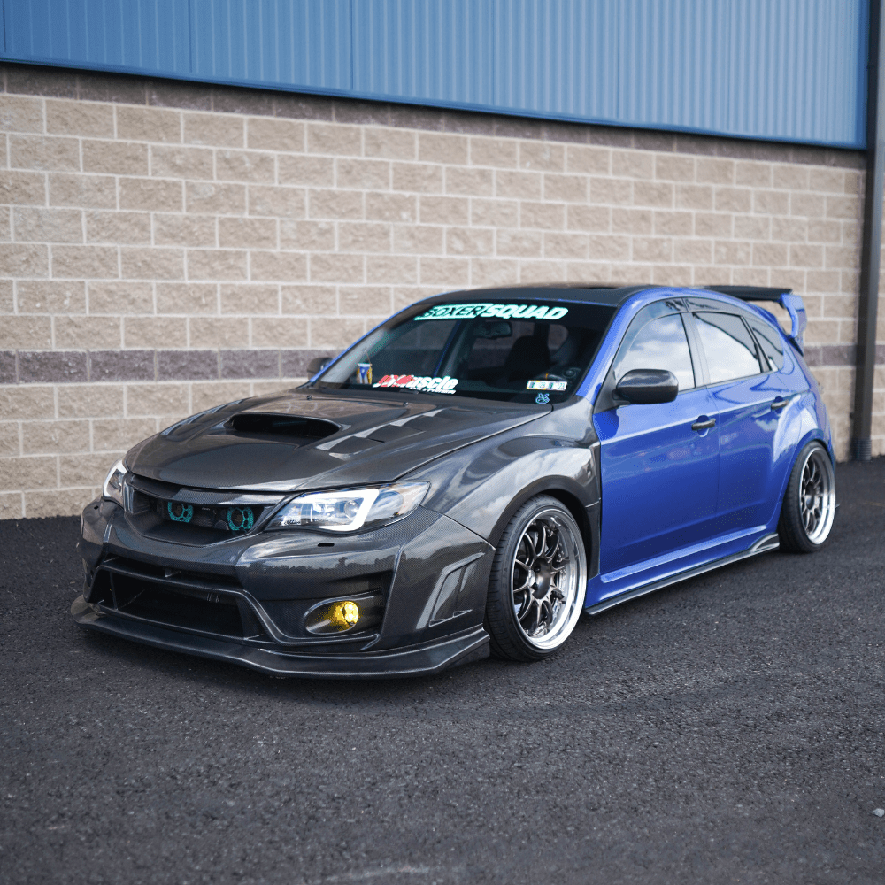 JDMuscle [10 - 14 WRX, 08 - 14 STI] VS Style Front Bumper - FRP / Carbon Fiber - JDMuscleBody KitsJDM-WRX08-288-F/BFRP+FRPFiber GlassFiber Glass