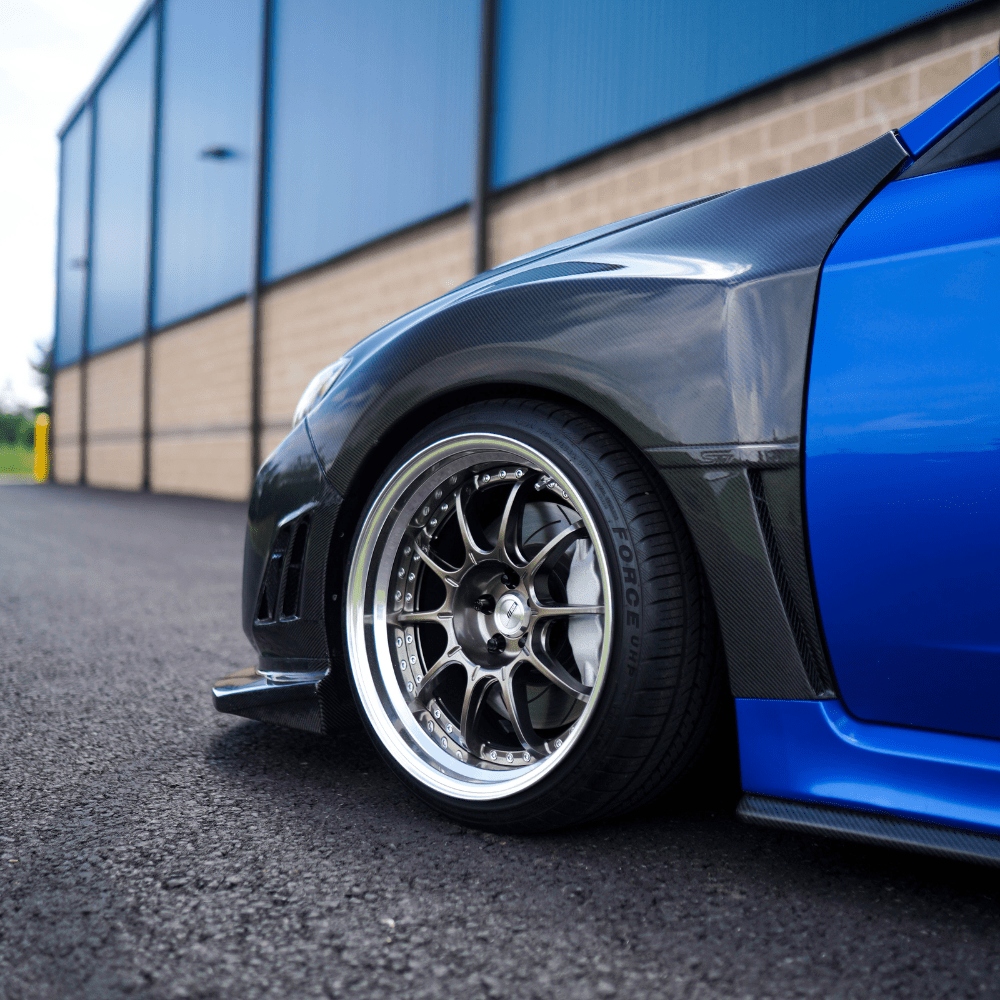 JDMuscle [10 - 14 WRX, 08 - 14 STI] VS Style Front Bumper - FRP / Carbon Fiber - JDMuscleBody KitsJDM-WRX08-288-F/BFRP+FRPFiber GlassFiber Glass