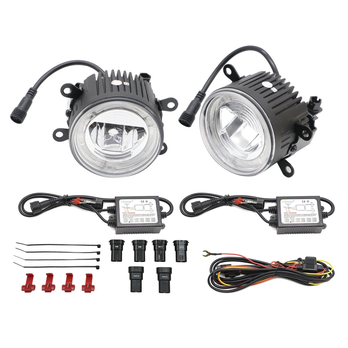 JDMuscle [15 - 21 WRX or STI, 13+ BRZ or FT86, 14+ Forester] LED / Halo DRL Fog Light Housings - JDMuscleFog LightsJDM-SUB-130017