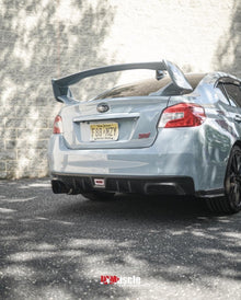 JDMuscle [15 - 21 WRX/STI] Carbon Fiber Exhaust Trim Cover / Exhaust Hole Delete - JDMuscleLeft ExitRight Exit