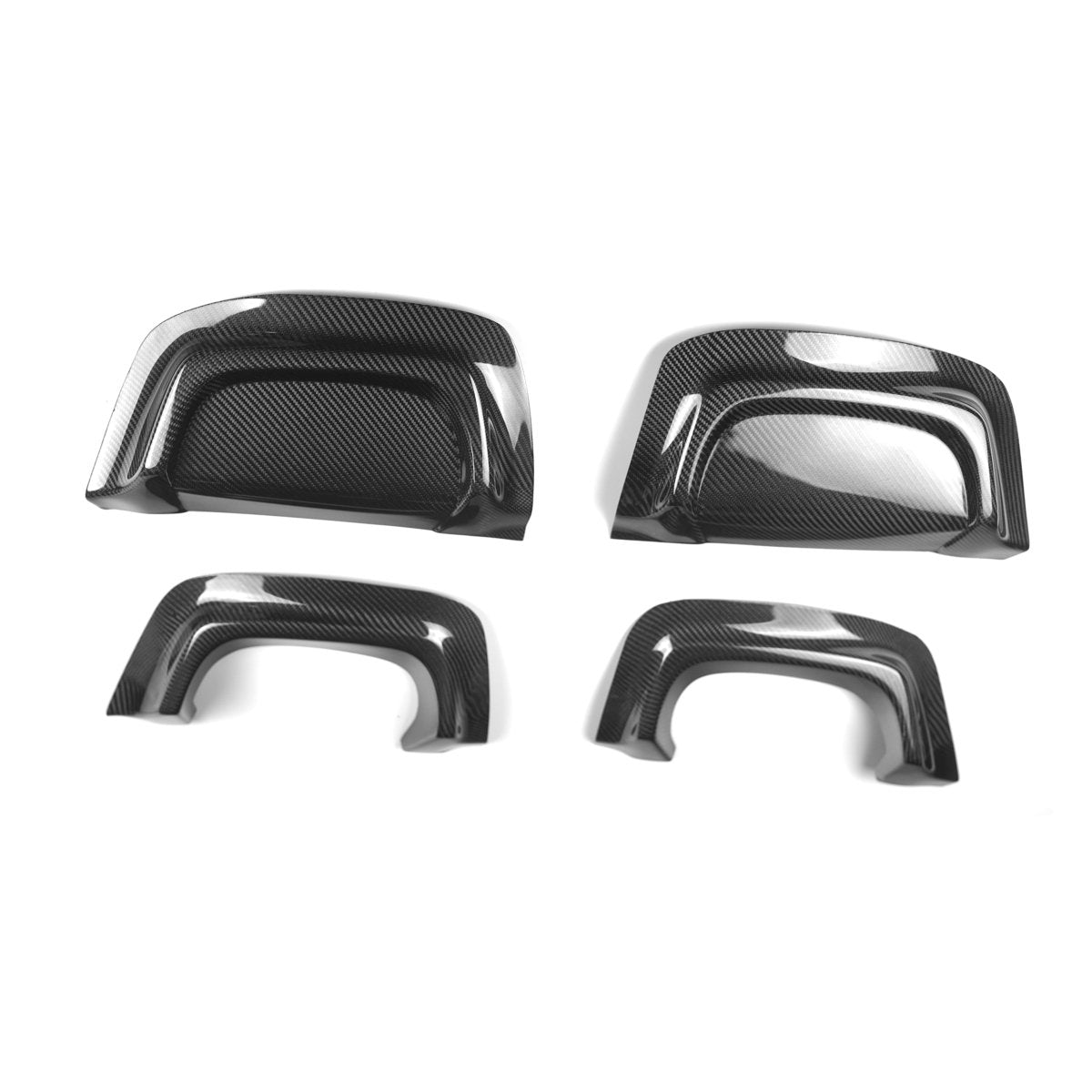 JDMuscle [15 - 21 WRX/STI] Carbon Fiber Exhaust Trim Cover / Exhaust Hole Delete - JDMuscleLeft ExitRight Exit
