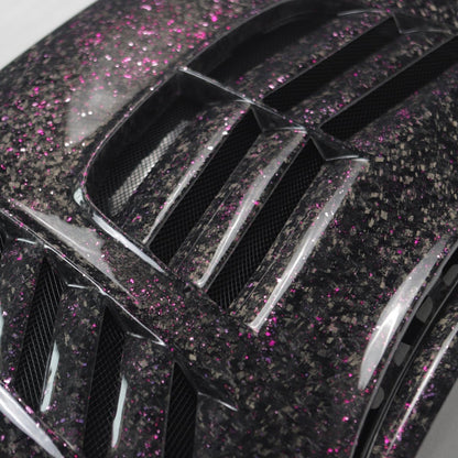 JDMuscle [15 - 21 WRX/STI] Carbon Fiber Hood Spec C w/ Heat Extract for FMIC Applicaitons - JDMuscleHoodsJDM-WRX15-1219CF2x2 Twill Regular Carbon Fiber