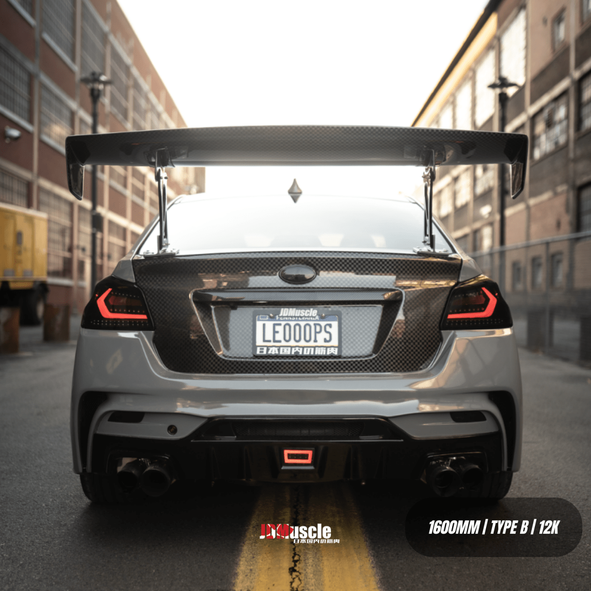 JDMuscle [15 - 21 WRX/STI] Carbon Fiber Replacement Spoiler Base for JDMuscle VS Style Euro GT or Varis GT Wing - JDMuscleSpoilers and WingsJDM-WRX15-VAW-REBType B