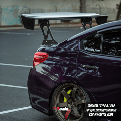 JDMuscle [15 - 21 WRX/STI] Carbon Fiber Replacement Spoiler Base for JDMuscle VS Style Euro GT or Varis GT Wing - JDMuscleSpoilers and WingsJDM-WRX15-VAW-REBType B