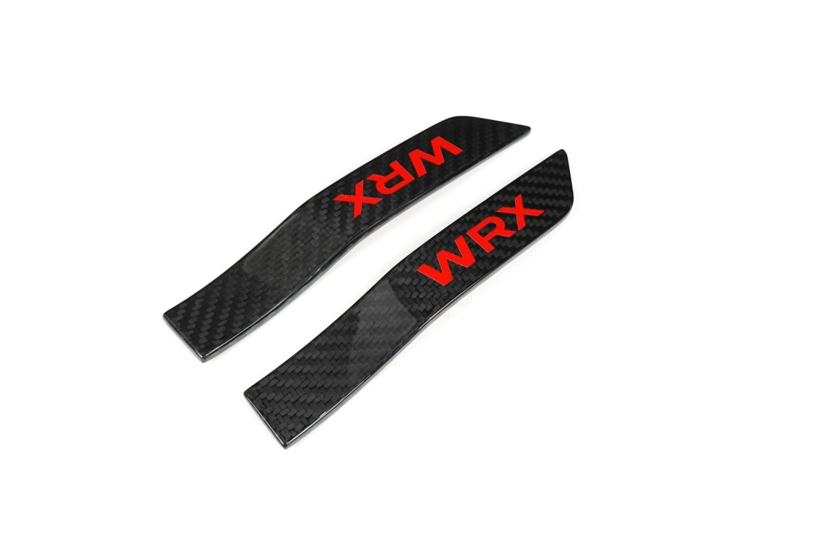 JDMuscle [15 - 21 WRX/STI] Tanso Carbon Fiber Fender Emblem V2 - JDMuscleOrnaments and EmblemsJDM-WRX15-138 B WRXRDWRXRed