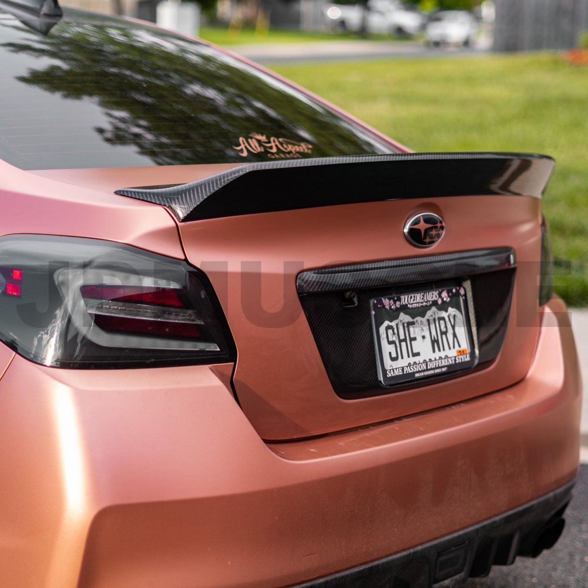 JDMuscle [15-21 WRX/STI] V4 Duck Bill-Paint Matched/Gloss Black *CLEARANCE*NO RETURNS* - JDMuscleSpoilers and WingsJDM-WRX15-DB4BLKGloss Black