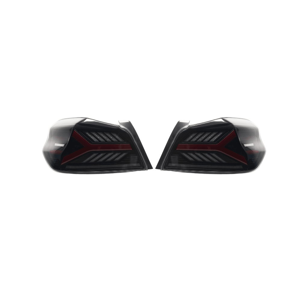 JDMuscle [15 - 21 WRX/STI] Version LB Sequential LED Tail Lights Clear Lens with Black Base - JDMuscleTail LightsJDM-WRX15-TLLB