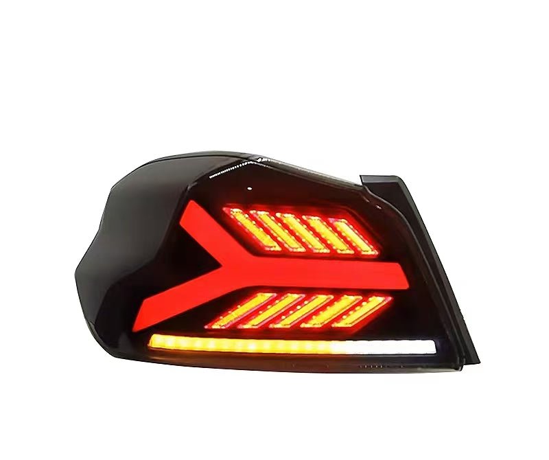 JDMuscle [15 - 21 WRX/STI] Version LB Sequential LED Tail Lights Clear Lens with Black Base - JDMuscleTail LightsJDM-WRX15-TLLB
