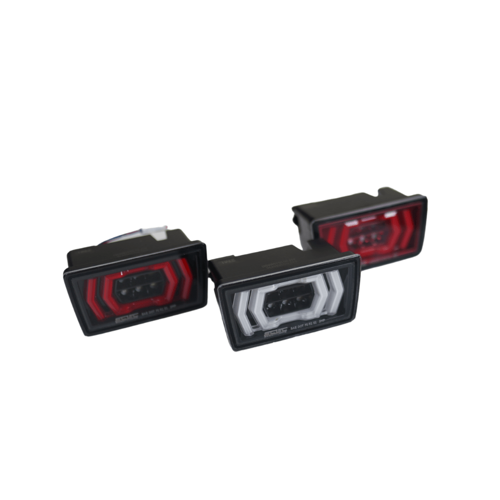 JDMuscle [15 - 25 WRX, 15 - 21 STI] F1 Style Rear Fog/Brake Light V2 *Latest Version - JDMuscleAuxiliary Brake LightingJDM-F1-1-11.Clear Lens/Black Base/Red Bar