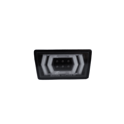 JDMuscle [15 - 25 WRX, 15 - 21 STI] F1 Style Rear Fog/Brake Light V2 *Latest Version - JDMuscleAuxiliary Brake LightingJDM-F1-2-12.Clear Lens/Black Base/White Bar