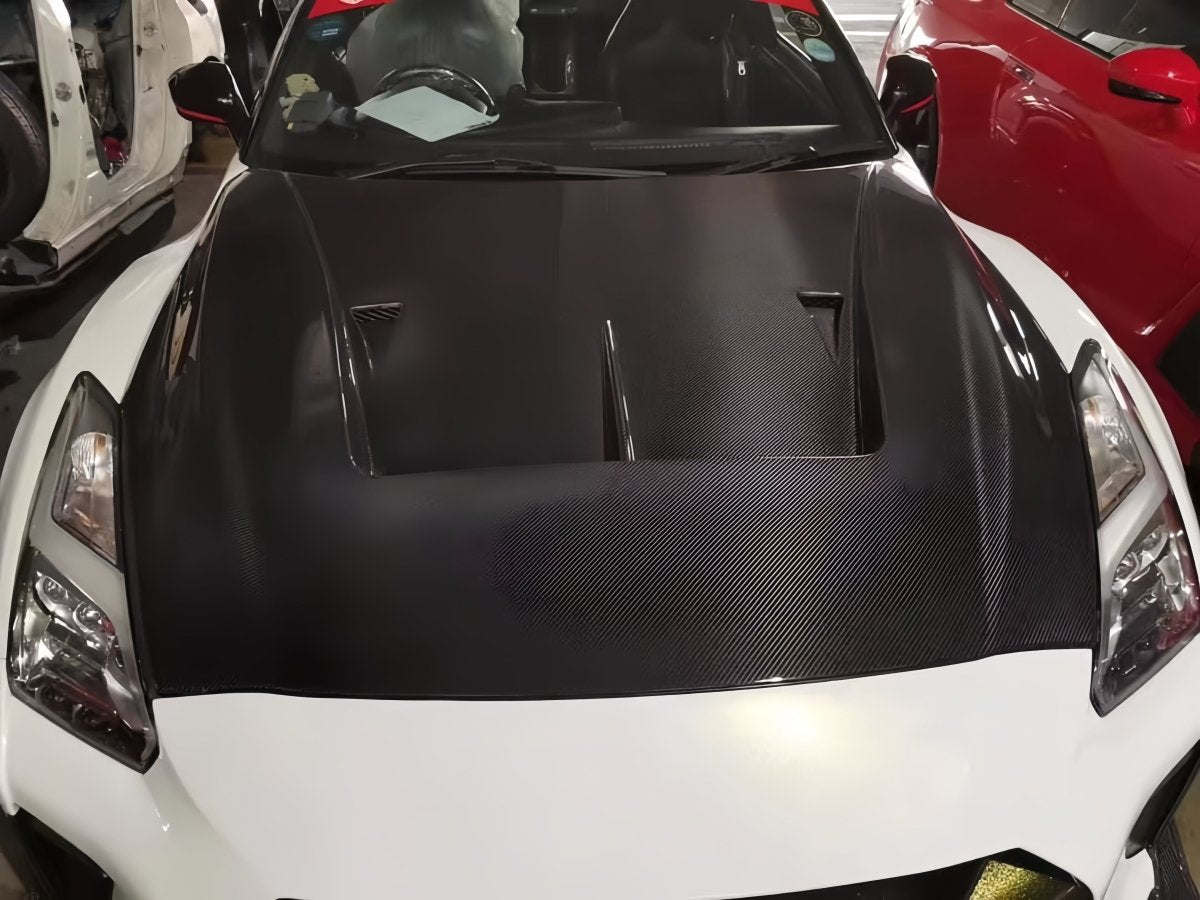 JDMuscle [17 - 24 GT - R] Carbon Fiber Hood - LB Style - JDMuscleHoodsJDM-R35-HD-LB2CF2x2 Twill