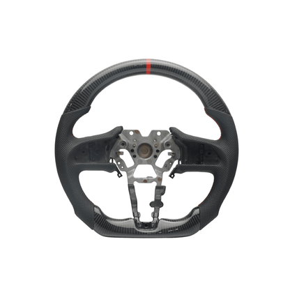 JDMuscle [17+ Infiniti Q50/Q60] Carbon - Lite Series Steering Wheel - JDMuscleSteering WheelsJDM-Q50-18-CL-STRLRPremium Black Perforated LeatherRed