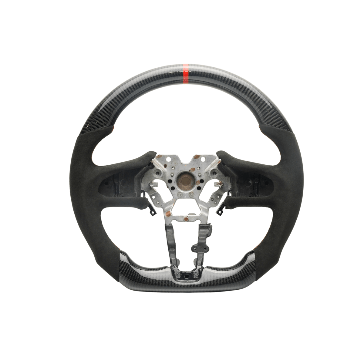 JDMuscle [17+ Infiniti Q50/Q60] Carbon - Lite Series Steering Wheel - JDMuscleSteering WheelsJDM-Q50-18-CL-STRLRPremium Black Perforated LeatherRed
