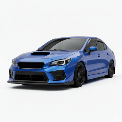 JDMuscle [18-21 WRX/STI] CS Style V2 Front Bumper Grille | Paint Matched/Gloss Black - JDMuscleGrillesJDM-WRX18-FG2-ABSK7XWorld Rally Blue Pearl (K7X)