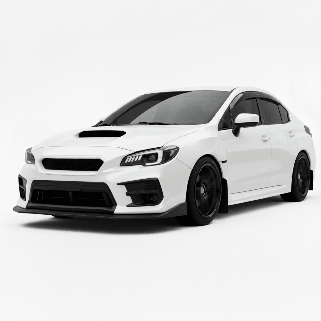 JDMuscle [18-21 WRX/STI] CS Style V2 Front Bumper Grille | Paint Matched/Gloss Black - JDMuscleGrillesJDM-WRX18-FG2-ABSK1XCrystal White Pearl (K1X)