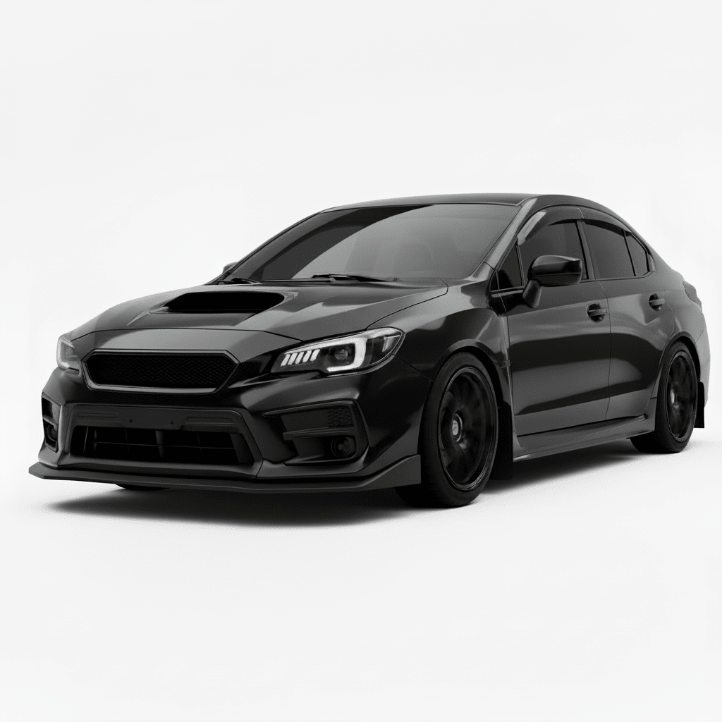 JDMuscle [18-21 WRX/STI] CS Style V2 Front Bumper Grille | Paint Matched/Gloss Black - JDMuscleGrillesJDM-WRX18-FGGBGloss Black