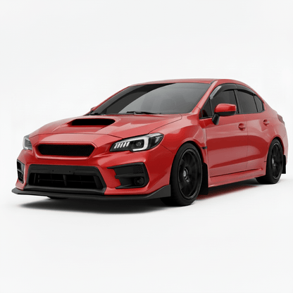 JDMuscle [18-21 WRX/STI] CS Style V2 Front Bumper Grille | Paint Matched/Gloss Black - JDMuscleGrillesJDM-WRX18-FG2-ABSC7PLightning Red (C7P)