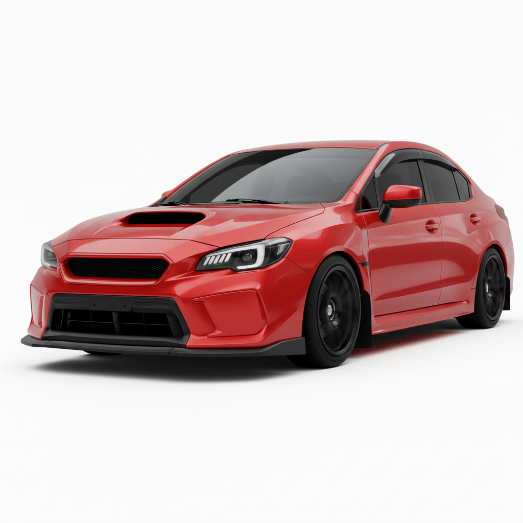 JDMuscle [18-21-WRX/STI] Fog Light Covers - Paint Matched / Gloss Black - JDMuscleFog LightsJDM-WRX18-FGCC7PLightning Red (C7P)