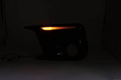 JDMuscle [18 - 21 WRX/STI] JDM Style Sequential Turn+Drl Bezel w/ Fog Light Cut Out - JDMuscleLight Mounting and HardwareJDM-WRX18-13300108