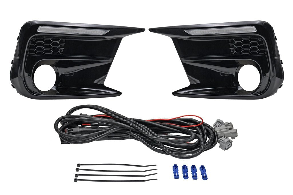 JDMuscle [18 - 21 WRX/STI] JDM Style Sequential Turn+Drl Bezel w/ Fog Light Cut Out - JDMuscleLight Mounting and HardwareJDM-WRX18-13300108