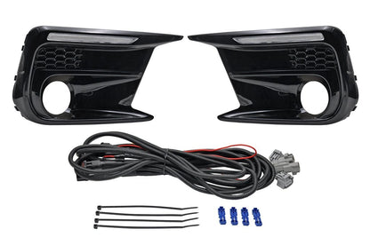 JDMuscle [18 - 21 WRX/STI] JDM Style Sequential Turn+Drl Bezel w/ Fog Light Cut Out - JDMuscleLight Mounting and HardwareJDM-WRX18-13300108