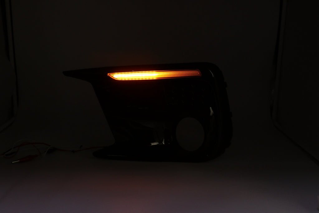 JDMuscle [18 - 21 WRX/STI] JDM Style Sequential Turn+Drl Bezel w/ Fog Light Cut Out - JDMuscleLight Mounting and HardwareJDM-WRX18-13300108