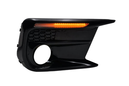 JDMuscle [18 - 21 WRX/STI] JDM Style Sequential Turn+Drl Bezel w/ Fog Light Cut Out - JDMuscleLight Mounting and HardwareJDM-WRX18-13300108