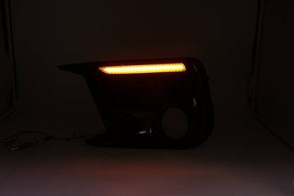 JDMuscle [18 - 21 WRX/STI] JDM Style Sequential Turn+Drl Bezel w/ Fog Light Cut Out - Return - JDMuscleLight Mounting and HardwareJDM-WRX18-13300108-R4S