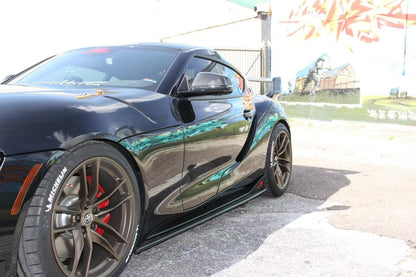 JDMuscle [20 - 24 Supra] Carbon Fiber Side Skirts - R1 Style - JDMuscleSide SkirtsJDM-A90-SS8CF