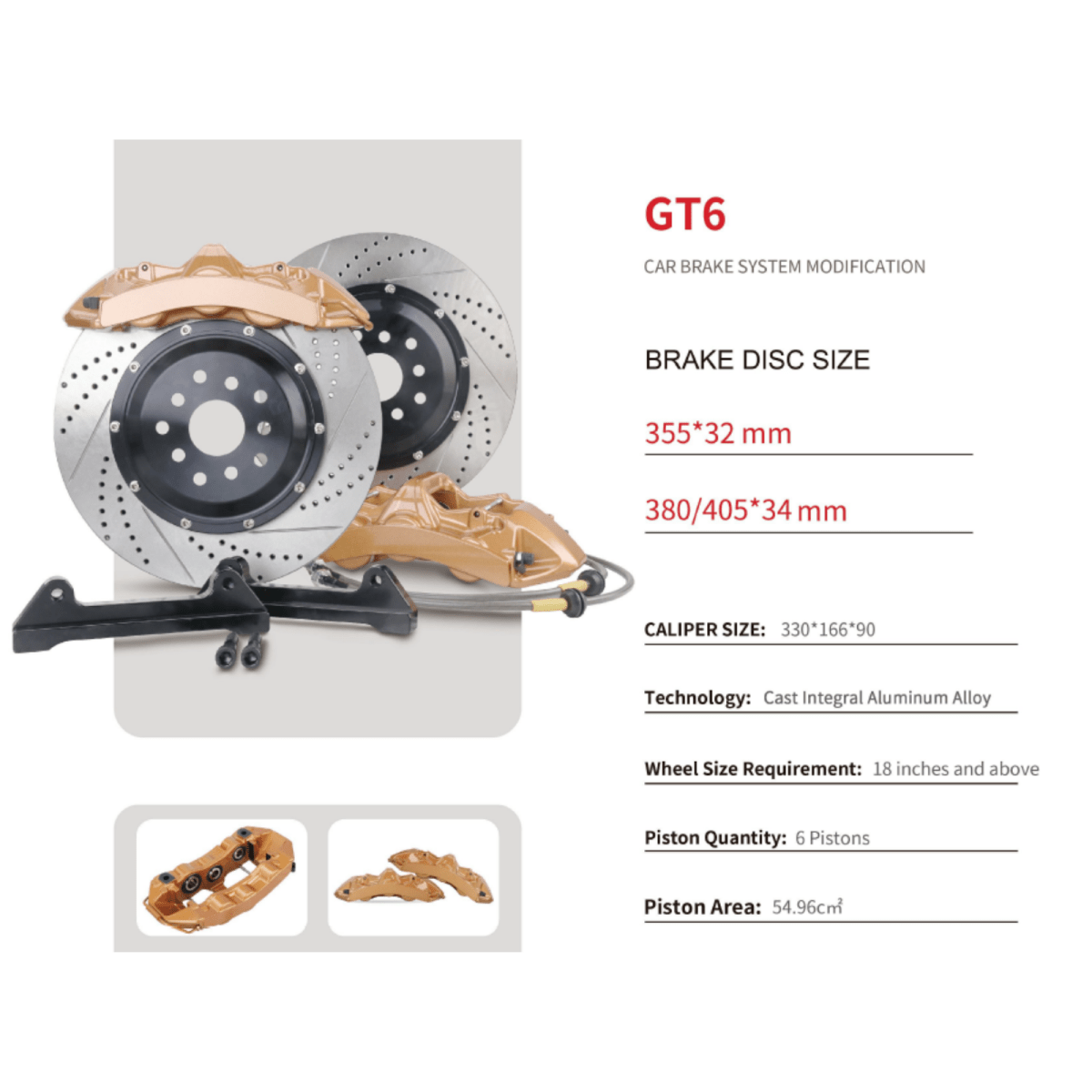 JDMuscle [22-26 WRX] Big Brake Kit - MT and CVT *Special Order*No Refunds* - Return