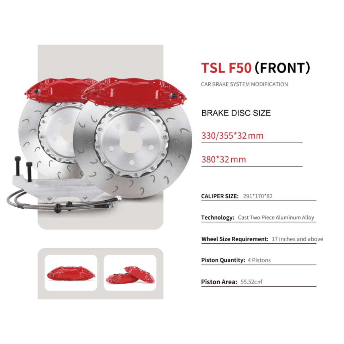 JDMuscle [22-26 WRX] Big Brake Kit - MT and CVT *Special Order*No Refunds* - Return
