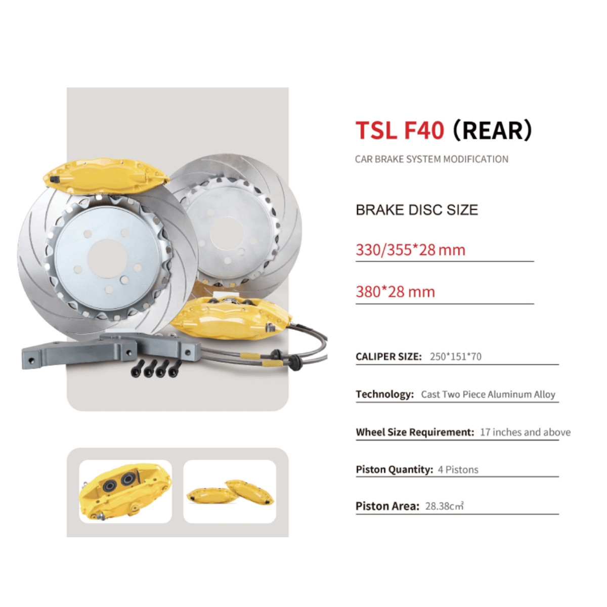 JDMuscle [22-26 WRX] Big Brake Kit - MT and CVT *Special Order*No Refunds* - Return