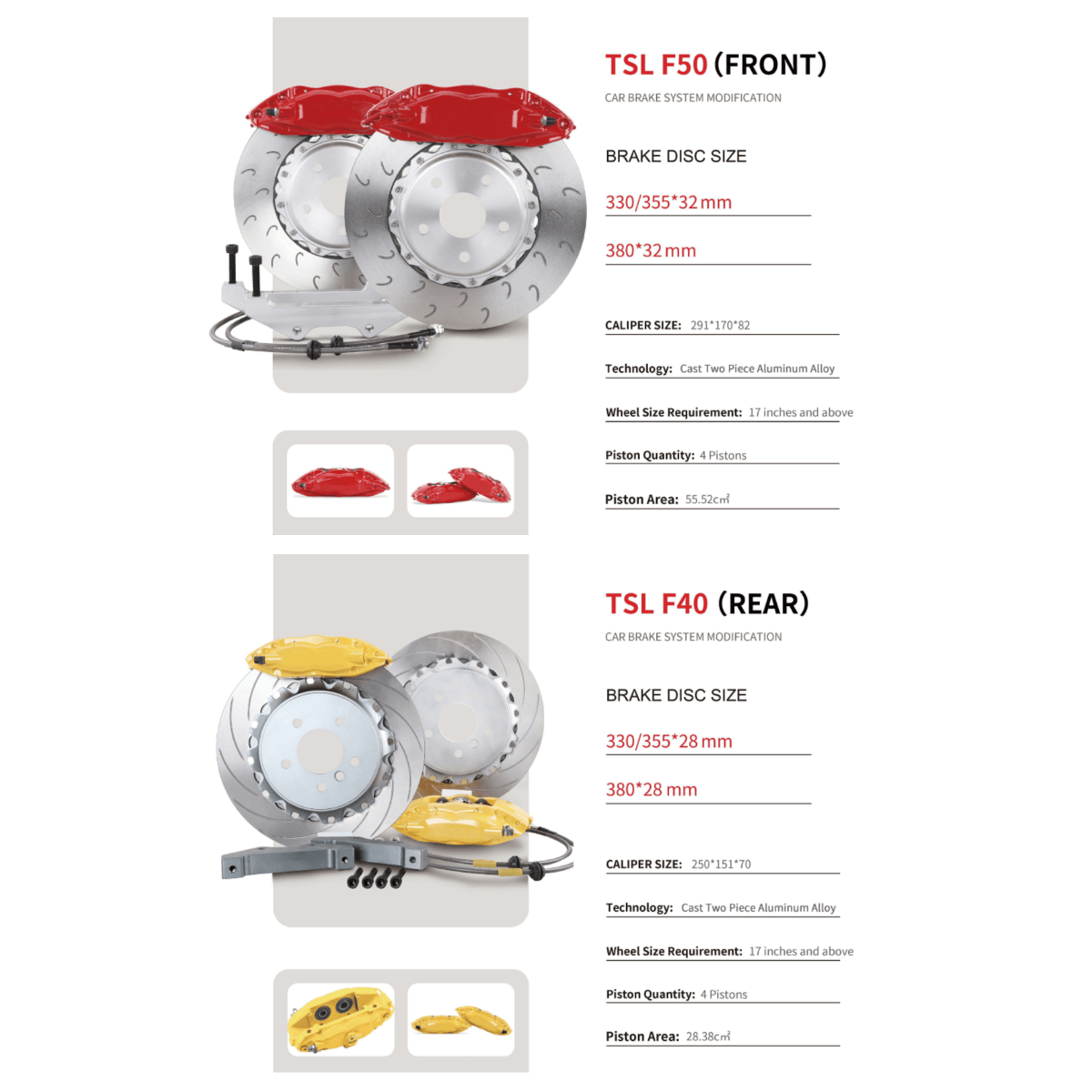 JDMuscle [22-26 WRX] Big Brake Kit - MT and CVT *Special Order*No Refunds* - Return