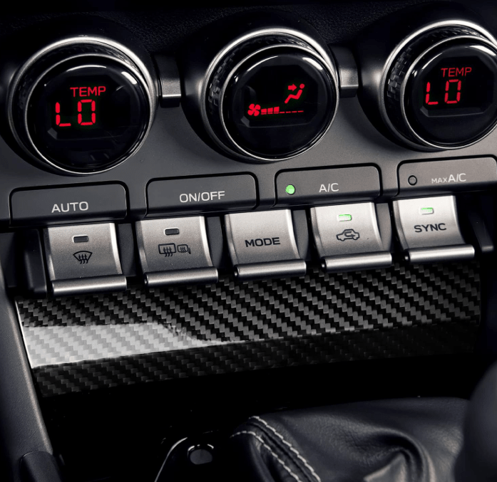 JDMuscle [22 - 25 BRZ/GR86] Carbon Fiber Lower AC Button Cover w/ Gloss Finish - JDMuscleTrim KitsJDM-BRZ22-22088CF2x2 Twill - Normal