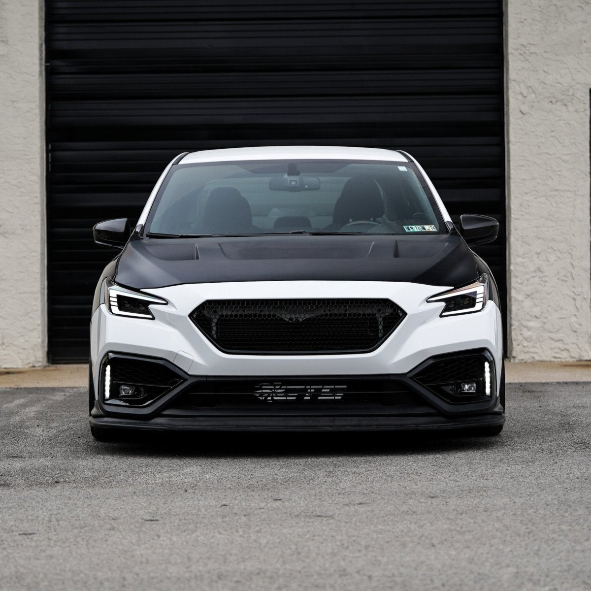 JDMuscle [22 - 25 WRX w/ FMIC] Carbon Fiber Scoopless Hood V1 - JDMuscleHoodsJDM-WRX22-HD-RV1CF2x2 Twill