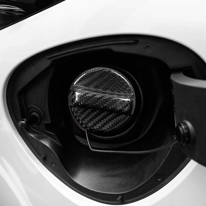 JDMuscle [22 - 26 WRX] / 22+BRZ / GR86 Tanso Pre - preg Carbon Fiber Fuel Cap Cover - JDMuscleTrim KitsJDM-WRX22-FCCDCF-BBlack Carbon FIiber