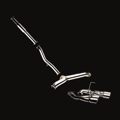 JDMuscle [22 - 26 WRX] 3" Catback Exhaust - JDMuscleCat Back Exhaust SystemJDM-WRX22-MIDNA-MDPNo - ResonatorPolished