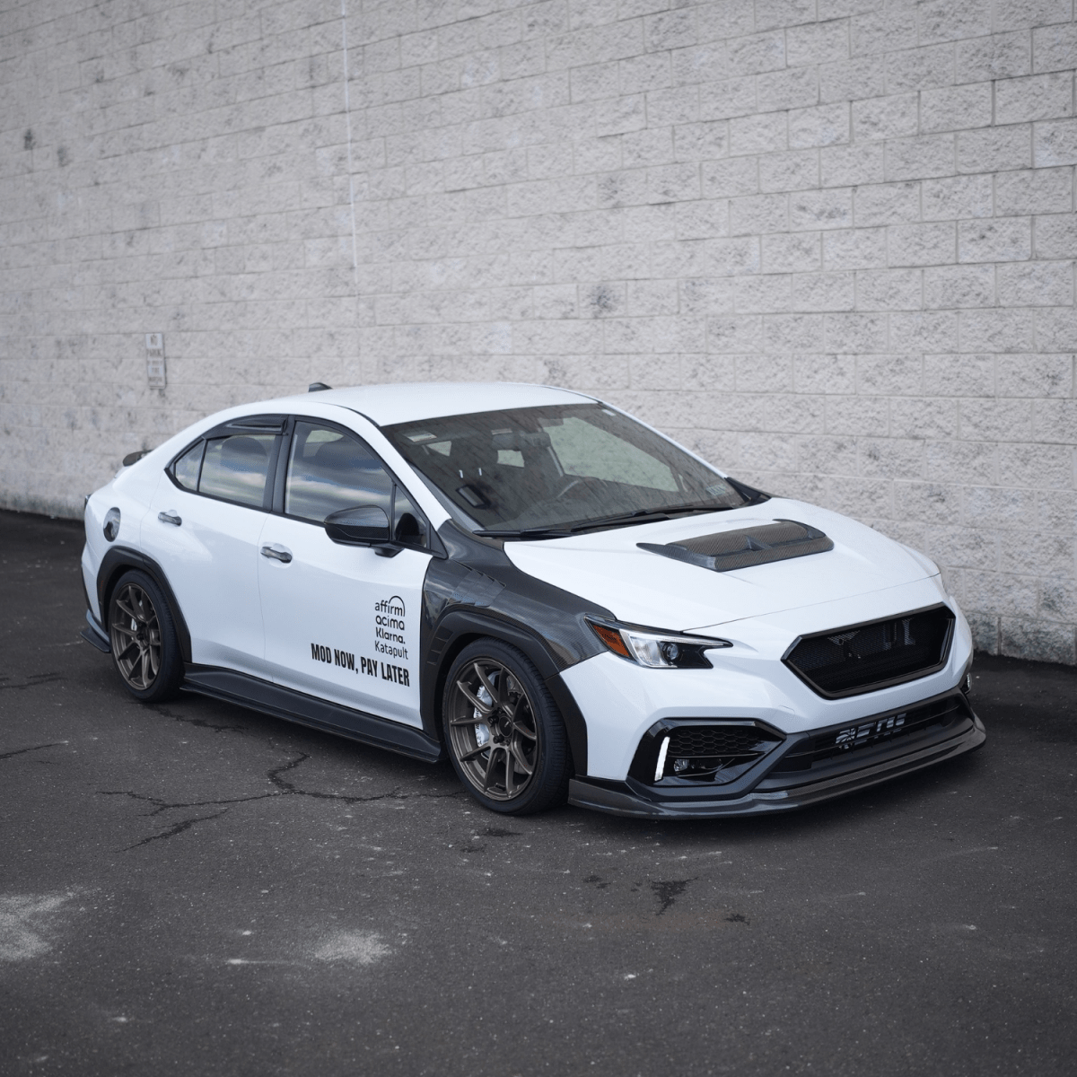 JDMuscle [22-26 WRX] Carbon Fiber FMIC Reverse Hood Scoop V2 - Return (Open-box)