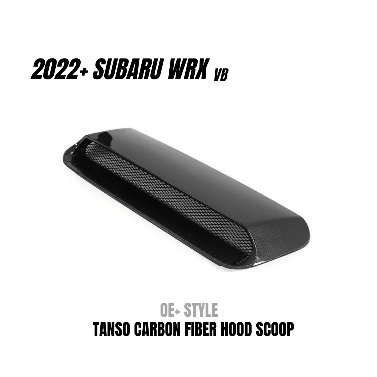 JDMuscle [22-26 WRX] OE+ Style Carbon Fiber Hood Scoop - Return