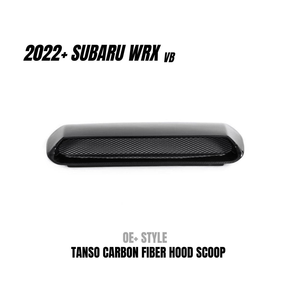 JDMuscle [22-26 WRX] OE+ Style Carbon Fiber Hood Scoop - Return