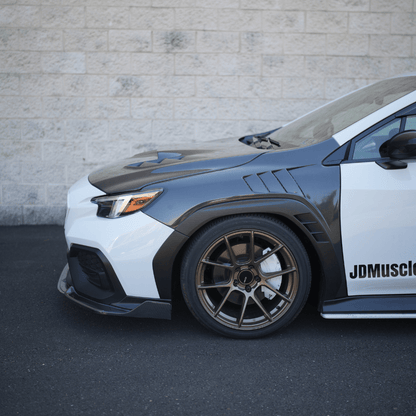 JDMuscle [22 - 26 WRX] Carbon Fiber Hood V1 - JDMuscleHoodsJDM-WRX22-SR1131CF2x2 Twill