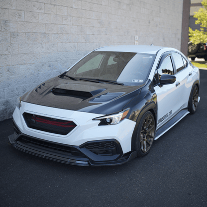 JDMuscle [22 - 26 WRX] Carbon Fiber Hood V1 - JDMuscleHoodsJDM-WRX22-SR1131CF2x2 Twill