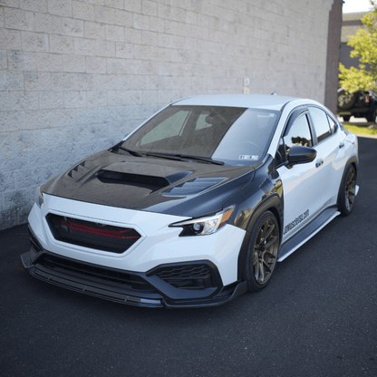 JDMuscle [22 - 26 WRX] Carbon Fiber Naga Style Front Bumper Lip - JDMuscleFront LipsJDM-WRX22-FL-NAGCF