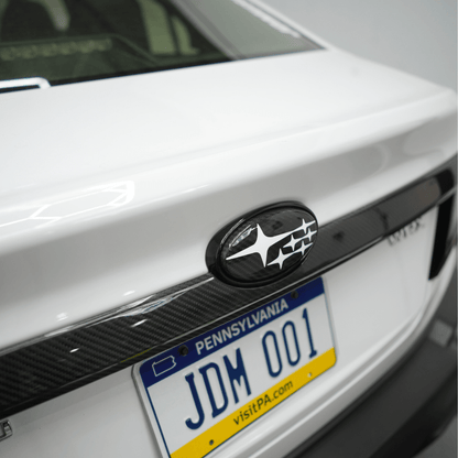 JDMuscle [22 - 26 WRX] Carbon Fiber Trunk Garnish Trim Cover - JDMuscleExterior GarnishesJDM-WRX22-573