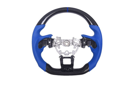 JDMuscle [22 - 26 WRX] Carbon - Pro Series Steering Wheel compatible w/ MT & CVT - JDMuscleSteering WheelsJDM-WRX22-STR-CP6Carbon + Blue Perforated Leater + Blue Accent