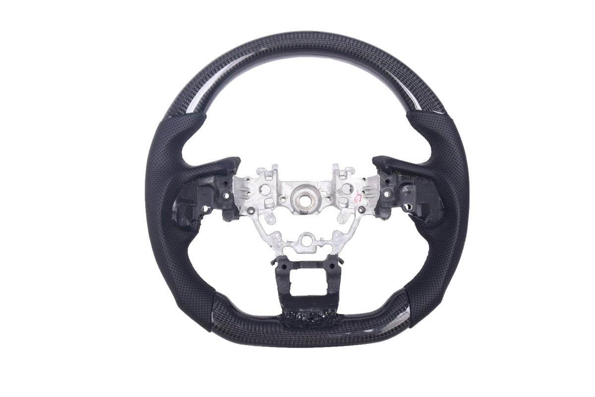 JDMuscle [22 - 26 WRX] Carbon - Pro Series Steering Wheel compatible w/ MT & CVT - JDMuscleSteering WheelsJDM-WRX22-STR-CP4Carbon + Black Perforated Leater + Black Accent