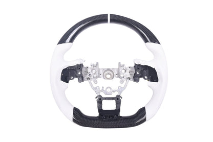 JDMuscle [22 - 26 WRX] Carbon - Pro Series Steering Wheel compatible w/ MT & CVT - JDMuscleSteering WheelsJDM-WRX22-STR-CP7Carbon + White Perforated Leater + White Accent